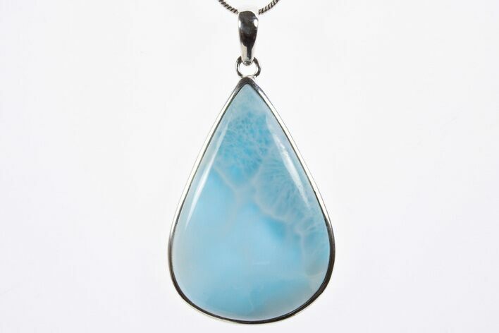Stunning, Larimar Pendant (Necklace) - Sterling Silver #303217